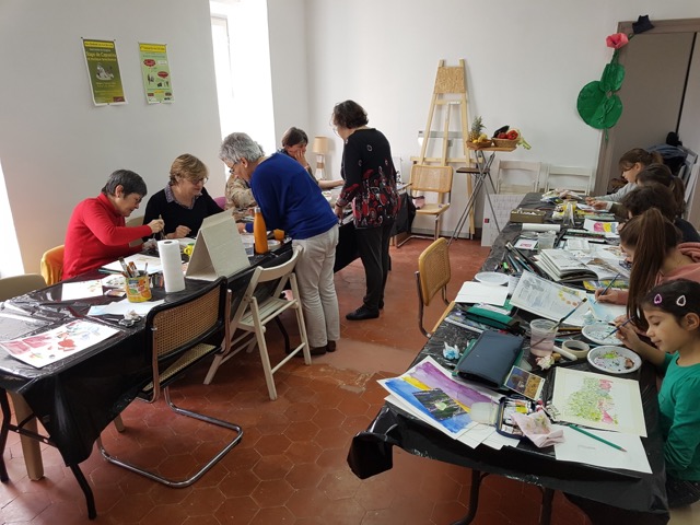 Belle réussite de l&rsquo;atelier aquarelle